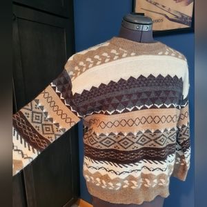 Fair Isle Print Sweater